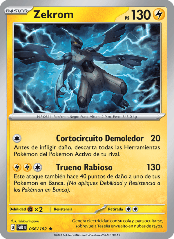 Zekrom, card 066 from Brecha Paradójica