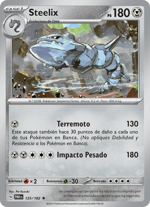 Steelix, carta 125 di Brecha Paradójica