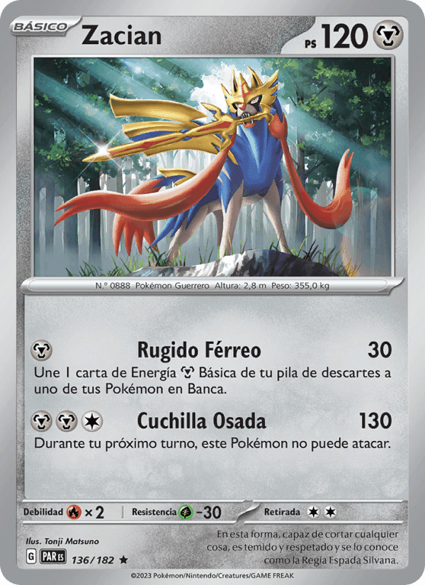 Zacian, carta 136 di Brecha Paradójica