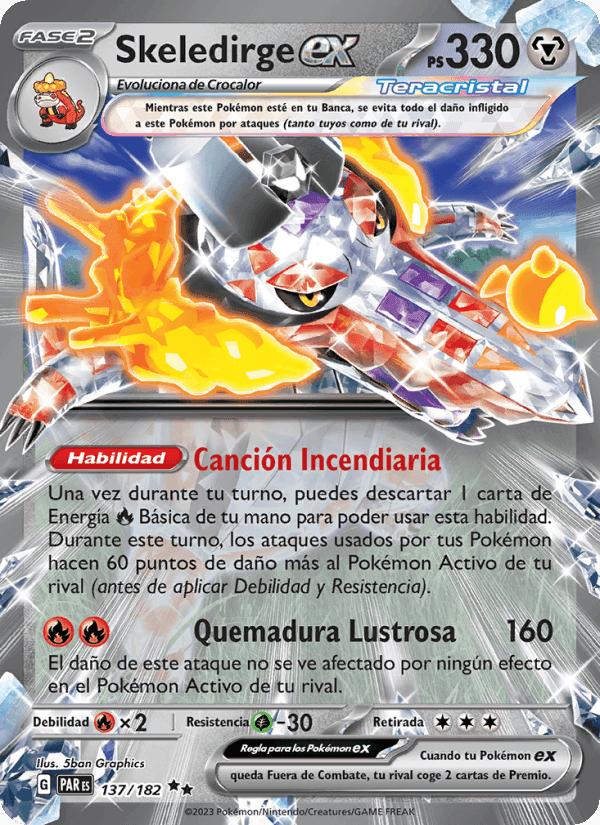 Skeledirge ex, carta 137 de Brecha Paradójica