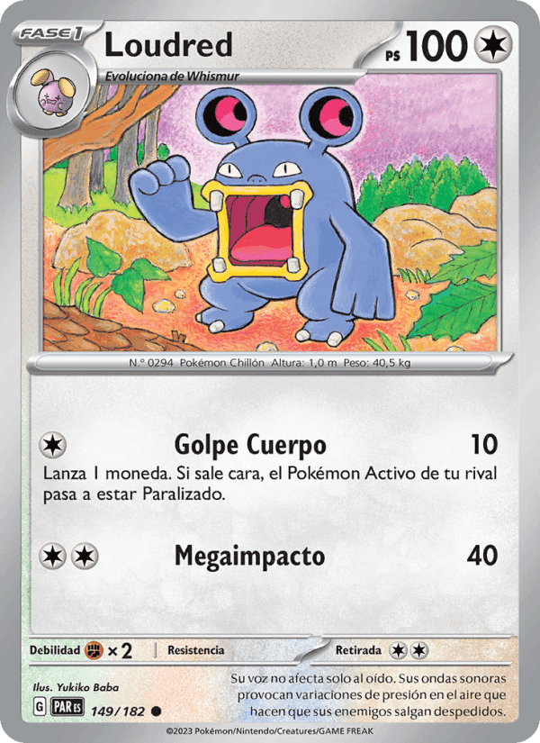 Loudred, card 149 from Brecha Paradójica