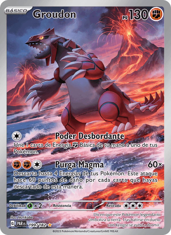 Groudon, carta 199 de Brecha Paradójica