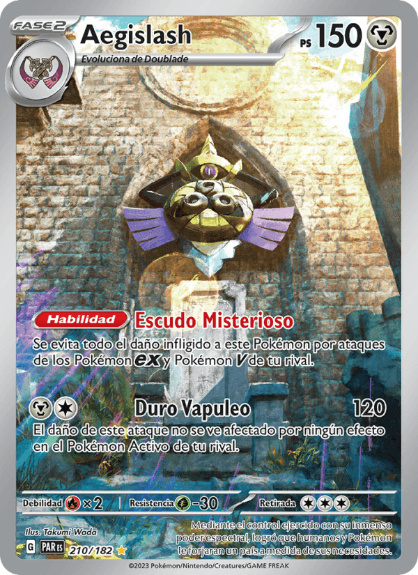 Aegislash, card 210 from Brecha Paradójica
