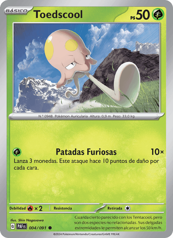 Toedscool, carte 004 de Destinos de Paldea