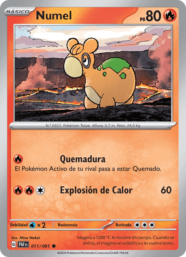Numel, carta 011 de Destinos de Paldea