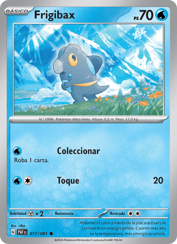 Frigibax, carte 017 de Destinos de Paldea