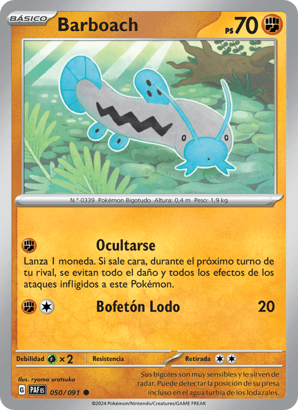 Barboach, carte 050 de Destinos de Paldea