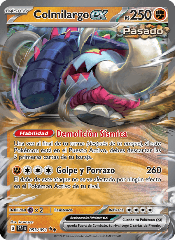 Colmilargo ex, carta 053 de Destinos de Paldea