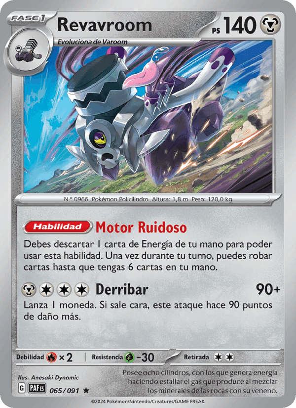 Revavroom, carta 065 de Destinos de Paldea