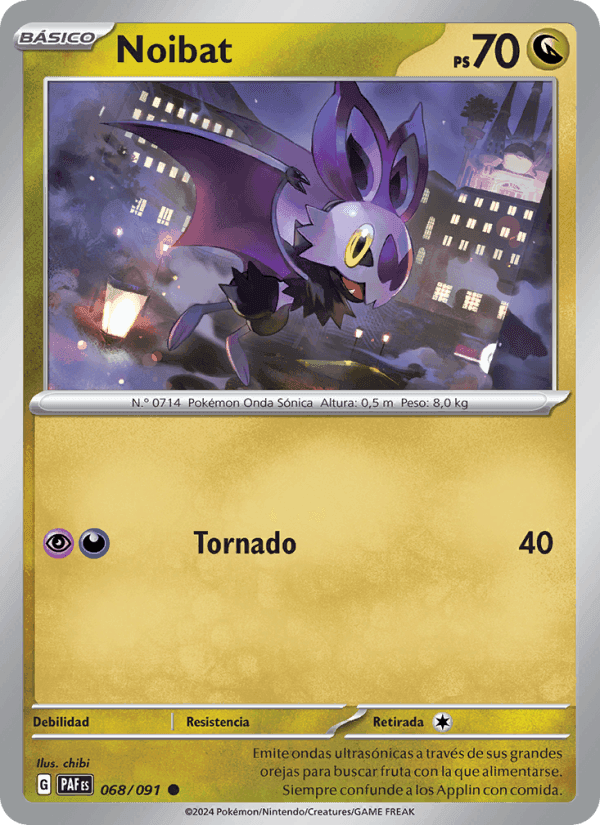 Noibat, card 068 from Destinos de Paldea