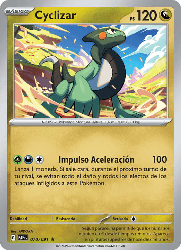 Cyclizar, carta 070 de Destinos de Paldea