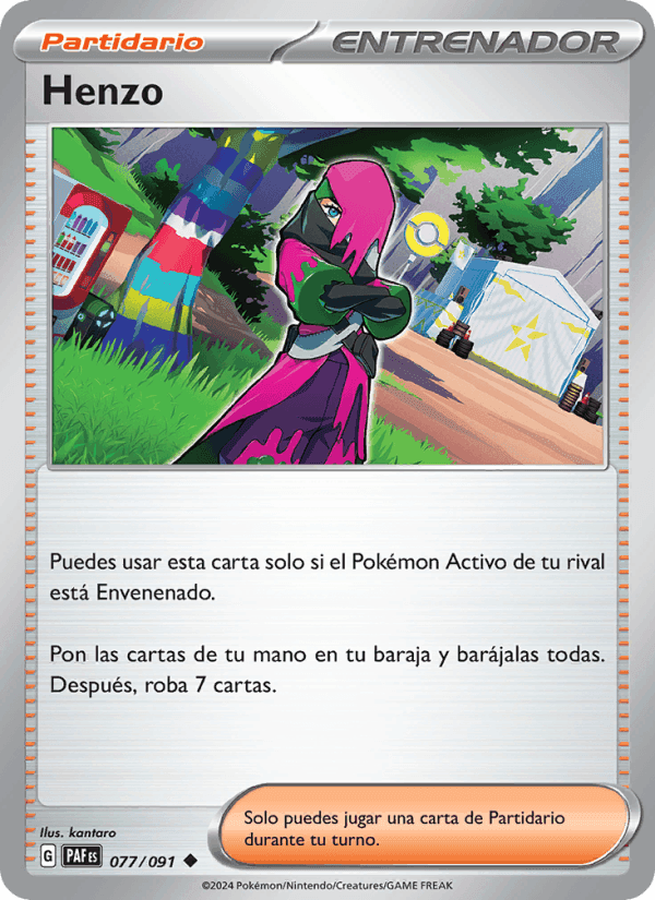 Henzo, carta 077 de Destinos de Paldea