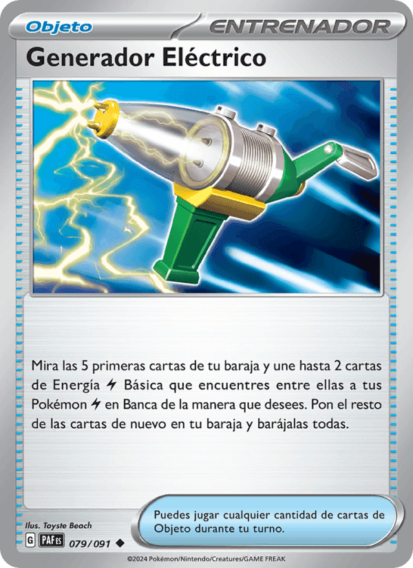 Generador Eléctrico, card 079 from Destinos de Paldea