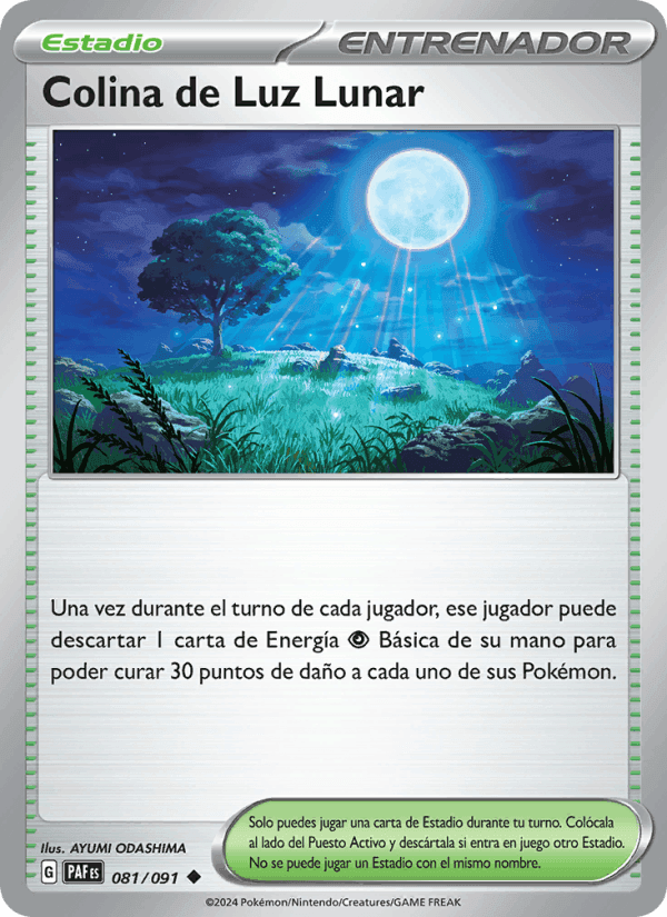 Colina de Luz Lunar, card 081 from Destinos de Paldea