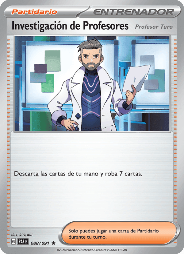 Investigación de Profesores, carta 088 de Destinos de Paldea