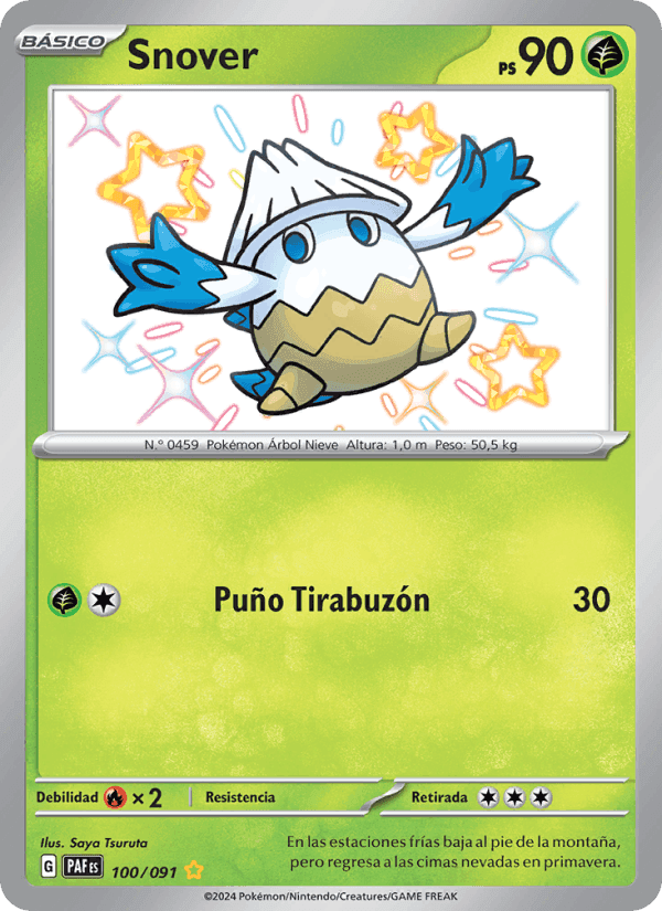 Snover, carta 100 de Destinos de Paldea