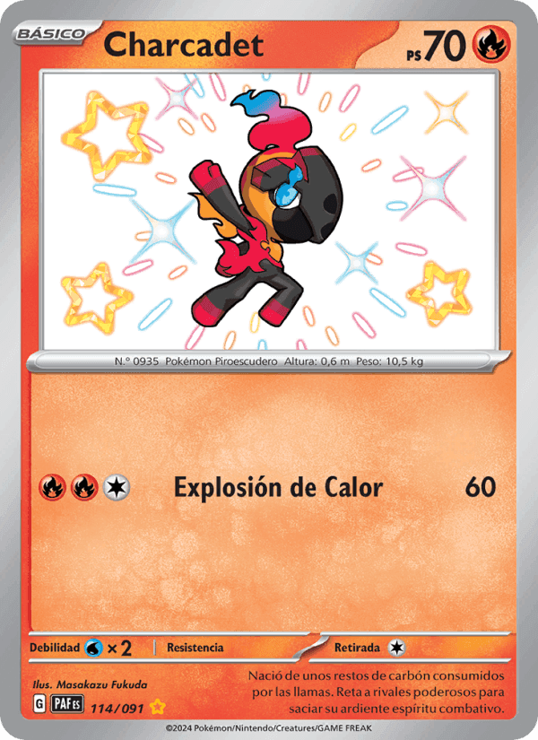 Charcadet, card 114 from Destinos de Paldea