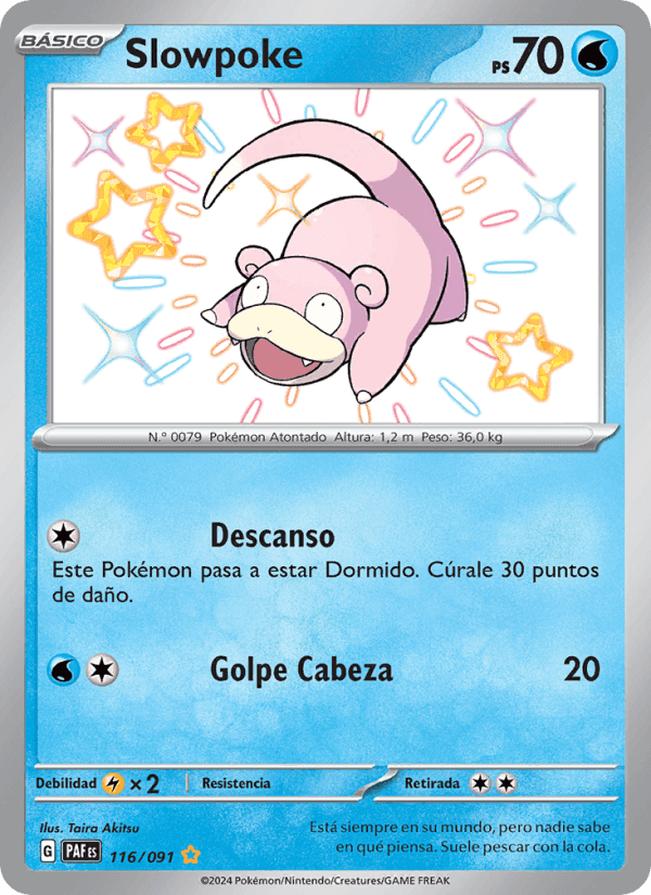 Slowpoke, carta 116 de Destinos de Paldea