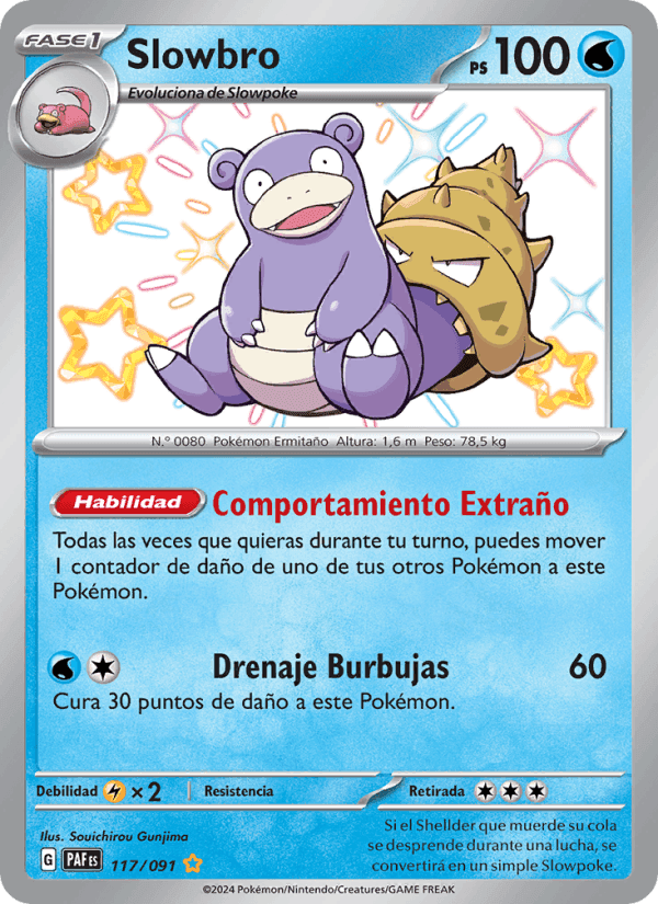 Slowbro, carte 117 de Destinos de Paldea