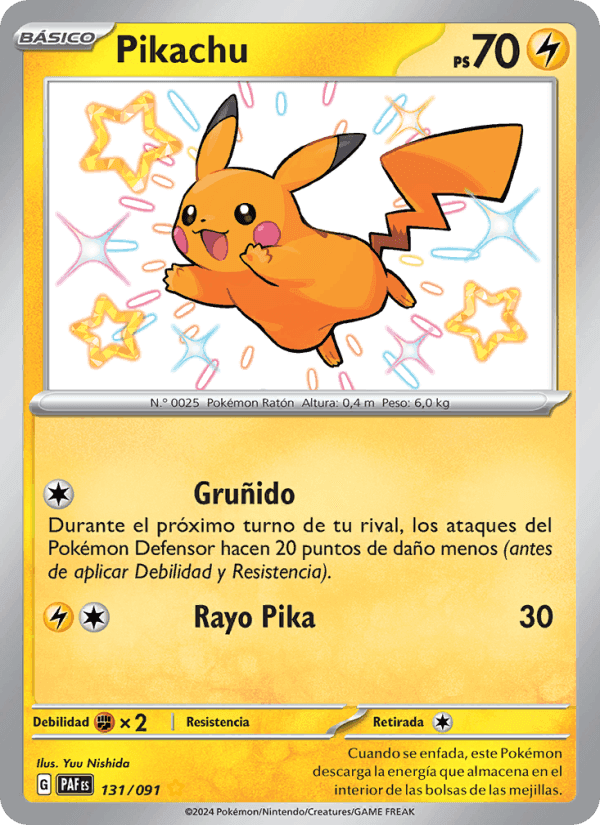 Pikachu, carte 131 de Destinos de Paldea