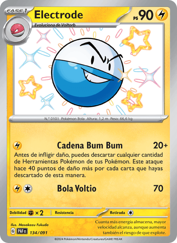 Electrode, carta 134 de Destinos de Paldea