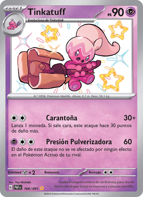 Tinkatuff, carta 166 de Destinos de Paldea