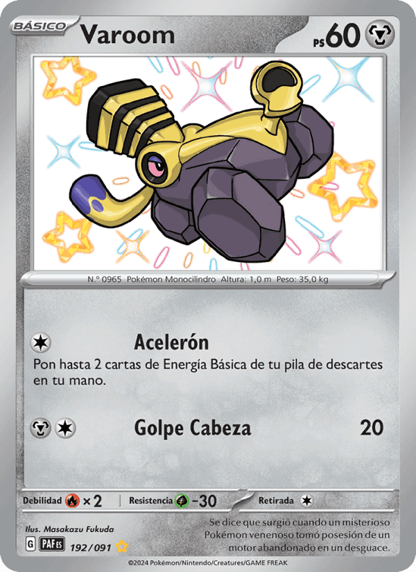 Varoom, carta 192 de Destinos de Paldea
