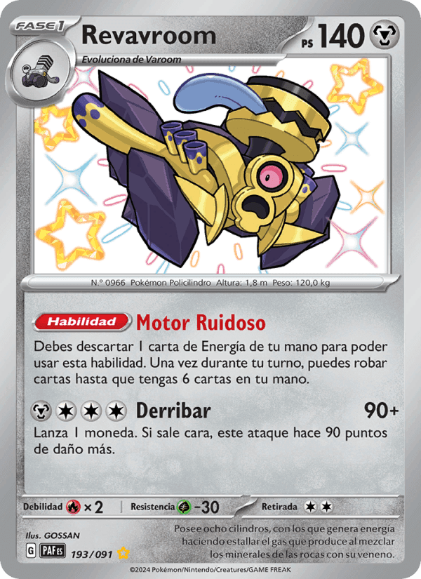 Revavroom, card 193 from Destinos de Paldea