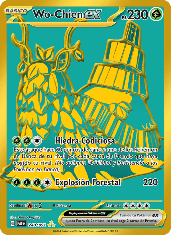 Wo-Chien ex, carta 240 de Destinos de Paldea