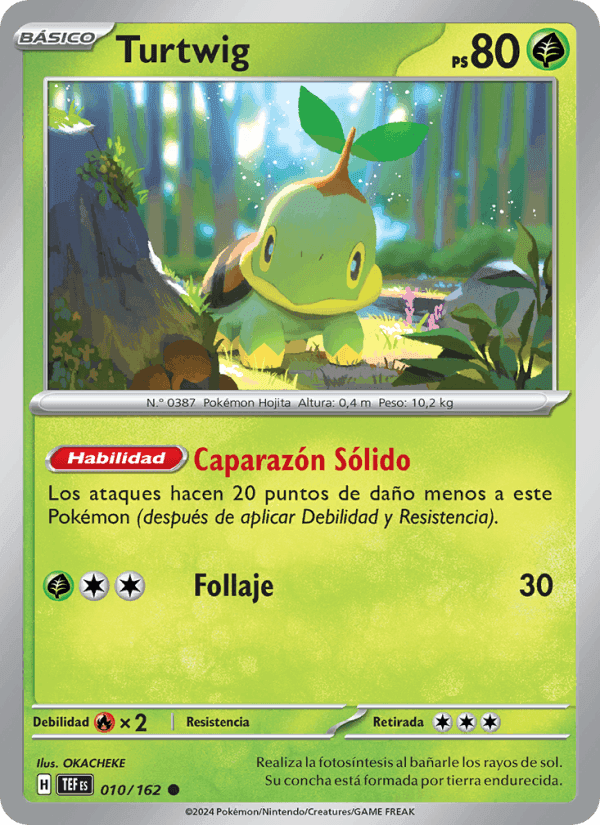 Turtwig, carta 010 di Fuerzas Temporales