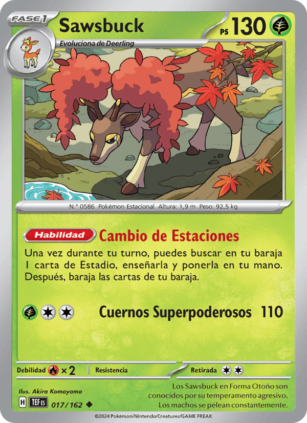 Sawsbuck, carte 017 de Fuerzas Temporales