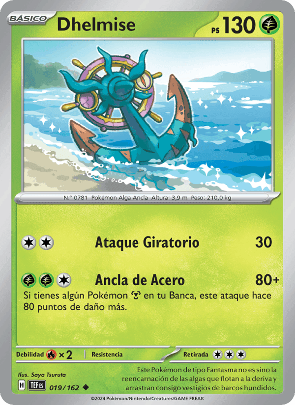 Dhelmise, carte 019 de Fuerzas Temporales