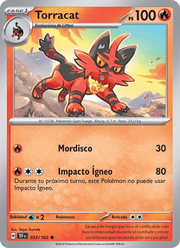 Torracat, carta 033 de Fuerzas Temporales