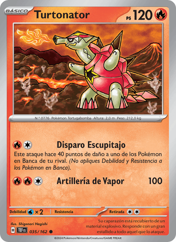Turtonator, carte 035 de Fuerzas Temporales