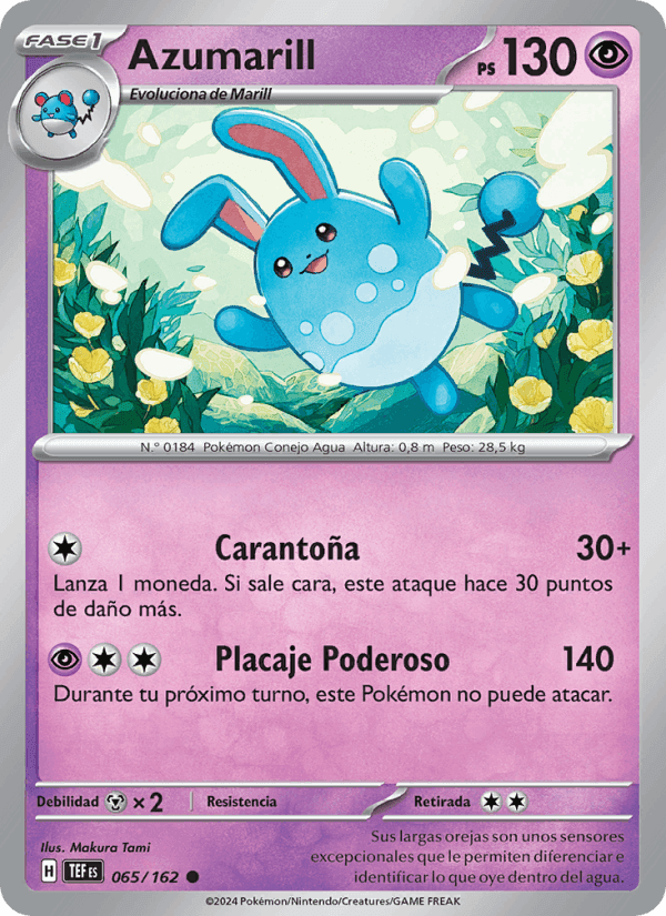 Azumarill, carta 065 de Fuerzas Temporales
