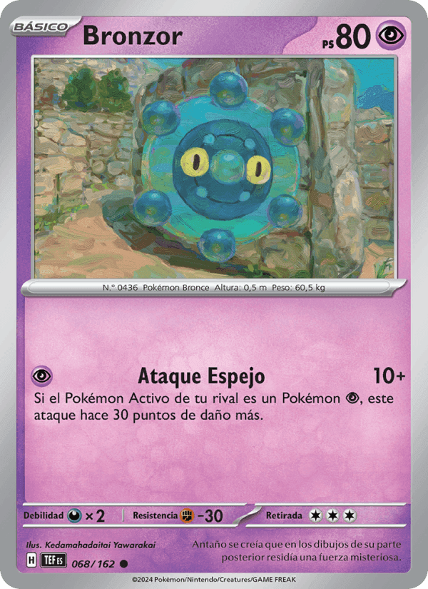 Bronzor, card 068 from Fuerzas Temporales