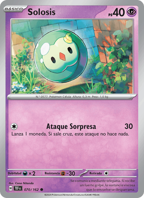 Solosis, carta 070 de Fuerzas Temporales