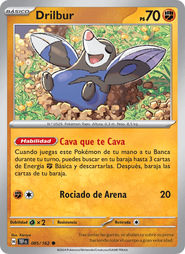 Drilbur, carte 085 de Fuerzas Temporales