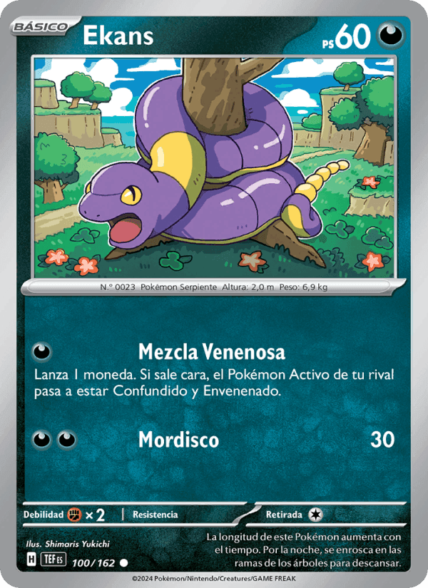 Ekans, carta 100 de Fuerzas Temporales