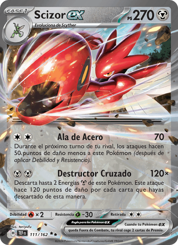 Fuerzas Temporales の 111 番、Scizor ex