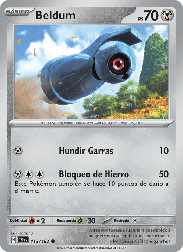 Beldum, carta 113 de Fuerzas Temporales