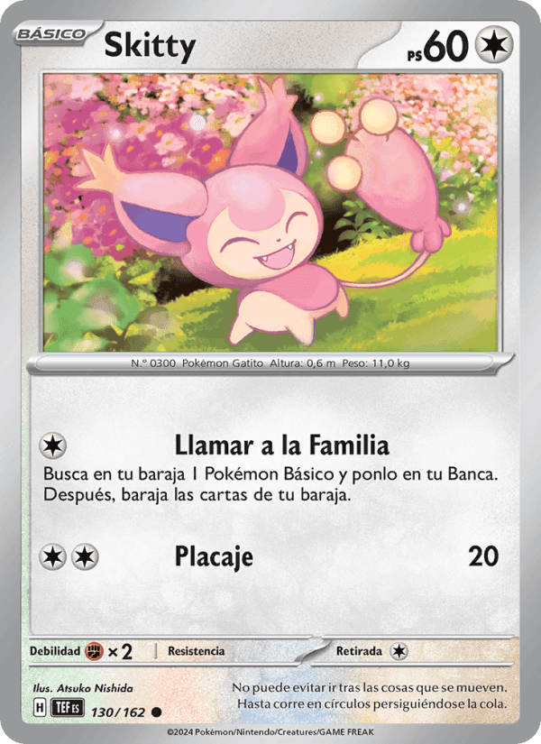 Skitty, carta 130 di Fuerzas Temporales