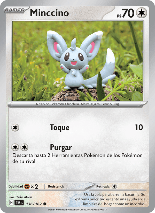 Minccino, carta 136 de Fuerzas Temporales