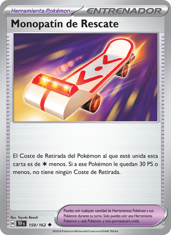 Monopatín de Rescate, card 159 from Fuerzas Temporales