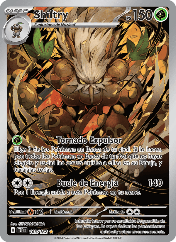 Shiftry, carte 163 de Fuerzas Temporales