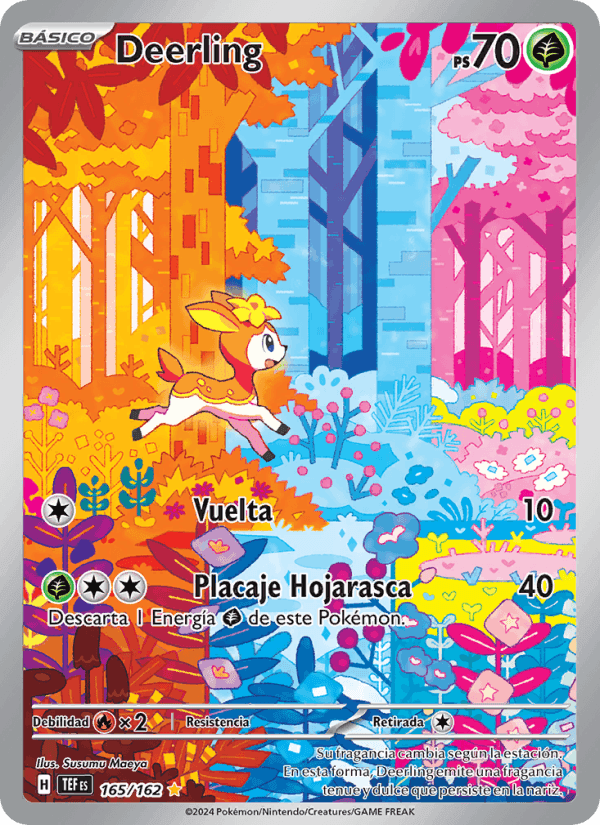 Deerling, card 165 from Fuerzas Temporales