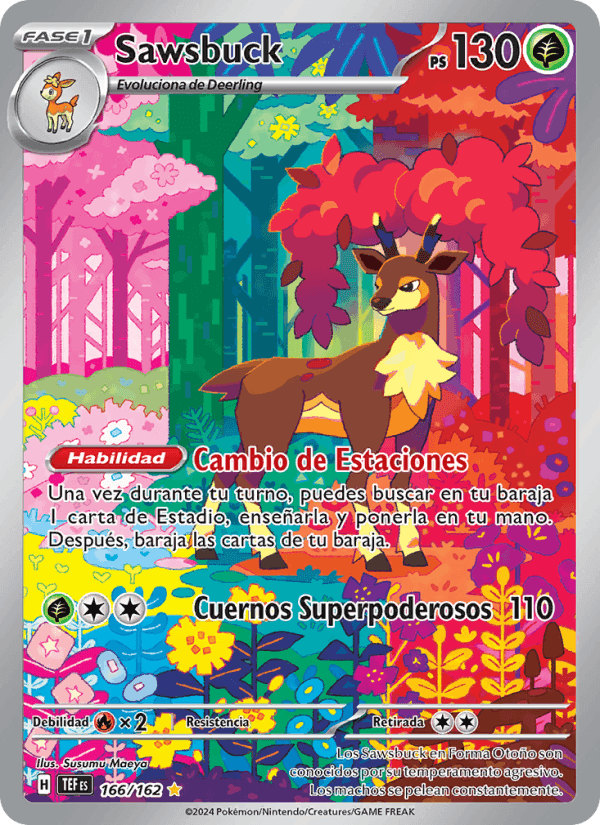 Sawsbuck, card 166 from Fuerzas Temporales