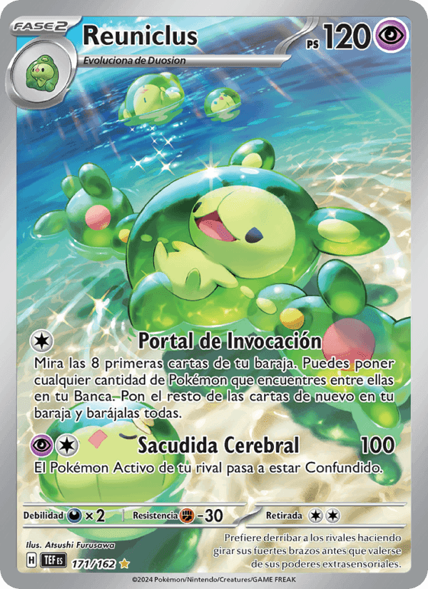 Reuniclus, carta 171 de Fuerzas Temporales