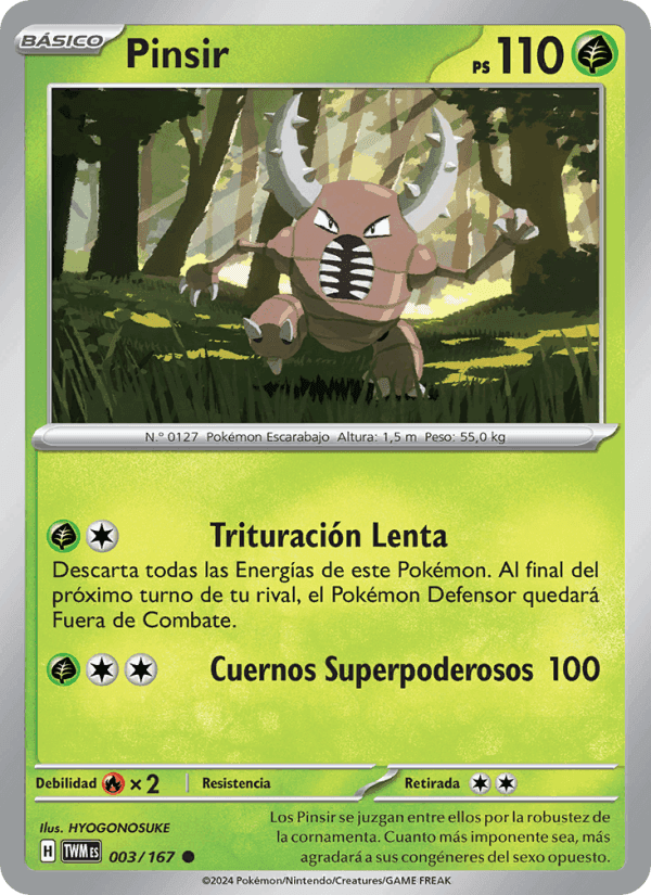 Pinsir, carte 003 de Mascarada Crepuscular