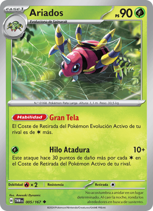 Ariados, carte 005 de Mascarada Crepuscular